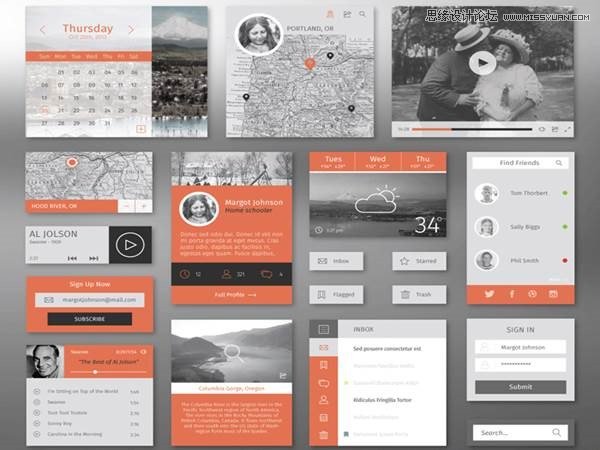 clip_image048 30款精致大氣的的網(wǎng)頁UI套裝模板下載