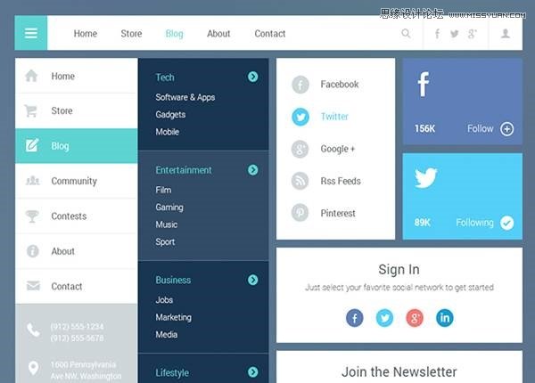 clip_image018 30款精致大氣的的網(wǎng)頁UI套裝模板下載