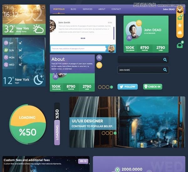 clip_image058 30款精致大氣的的網(wǎng)頁UI套裝模板下載