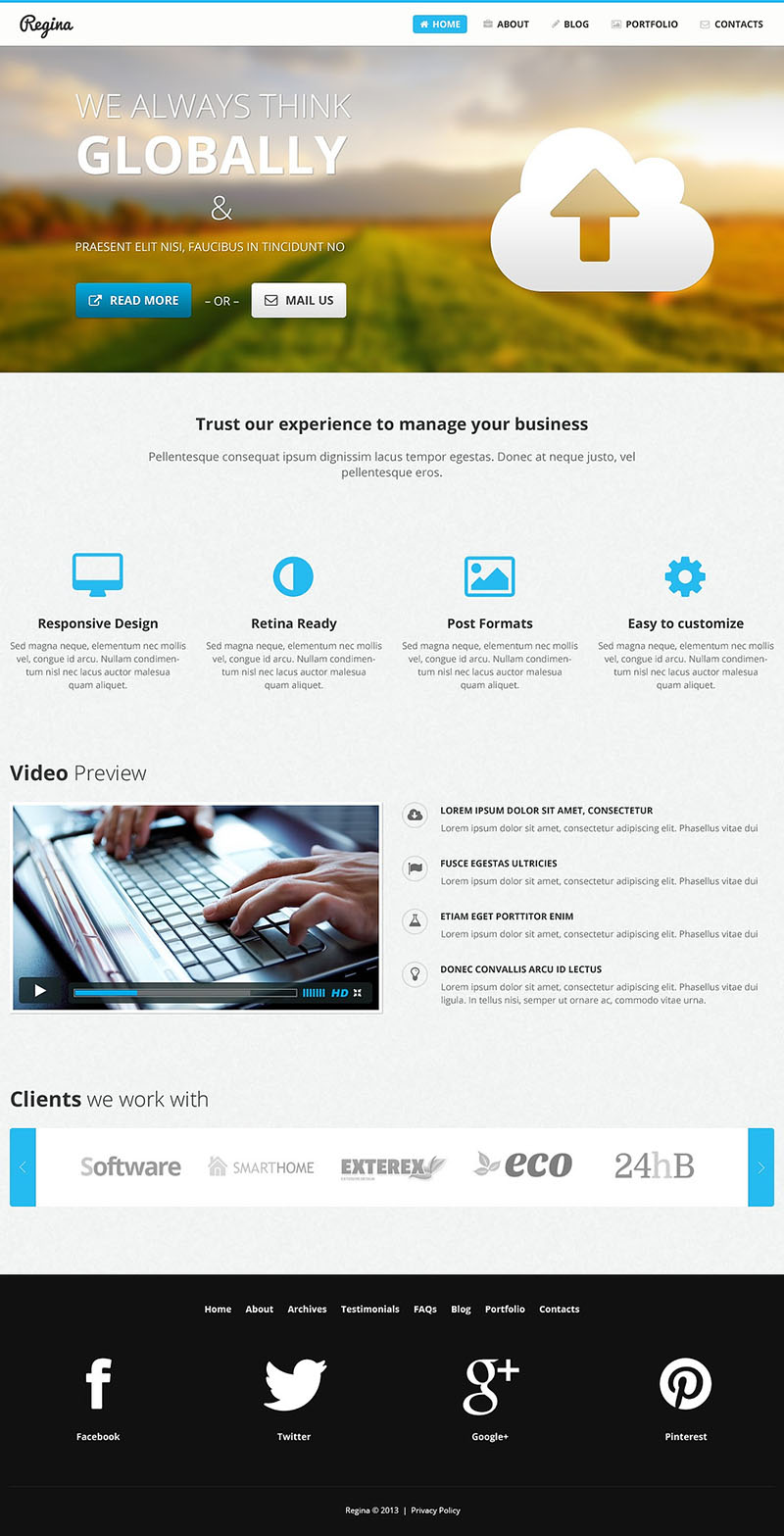 40款高質量的WordPress和Joomla模板