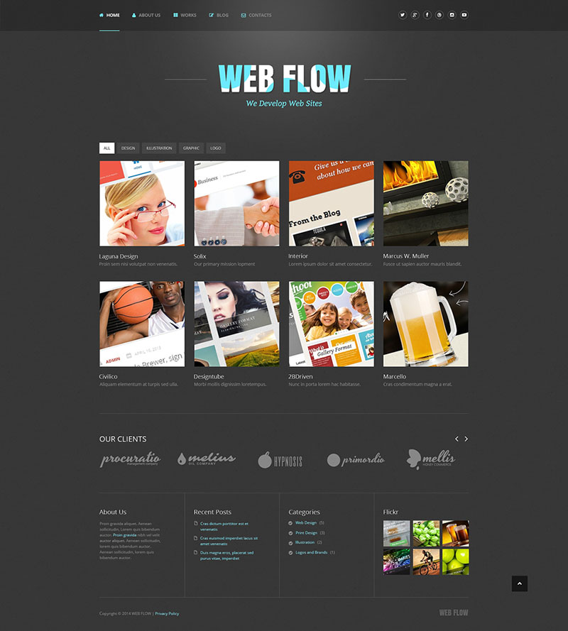 40款高質量的WordPress和Joomla模板