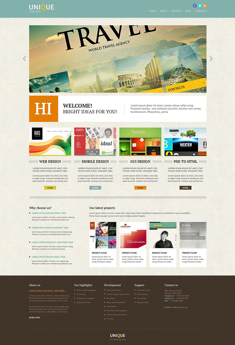 40款高質量的WordPress和Joomla模板