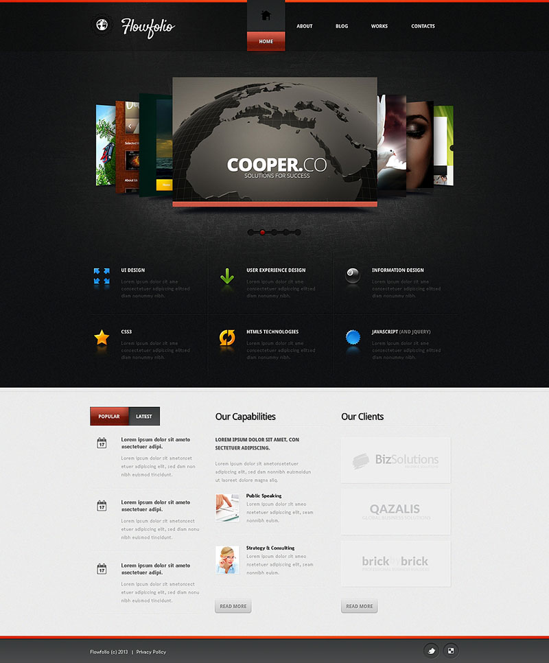 40款高質量的WordPress和Joomla模板