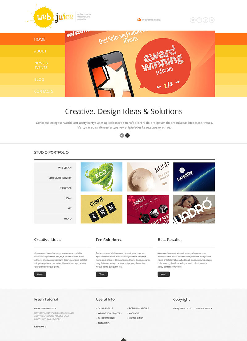 40款高質量的WordPress和Joomla模板