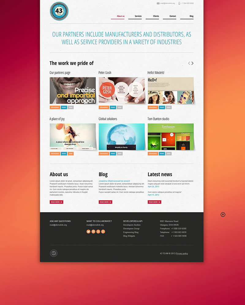 40款高質量的WordPress和Joomla模板