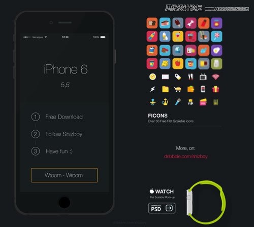 ���x����iPhone6 PSD�O��ģ���زļ���