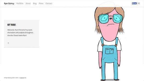 19款卡通風格的人物網頁設計欣賞