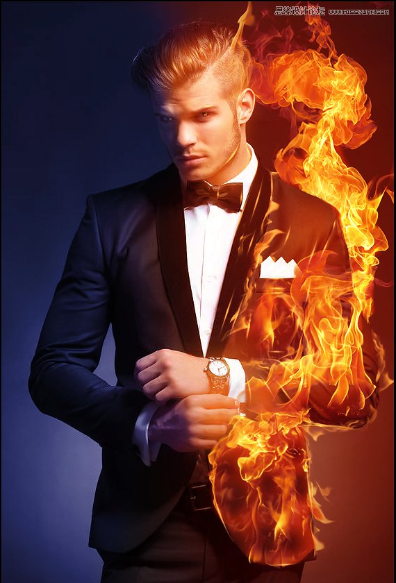 Photoshop制作超酷的火焰燃燒人物效果圖