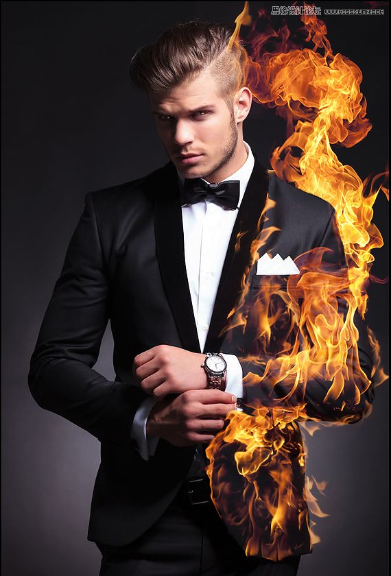 Photoshop制作超酷的火焰燃燒人物效果圖