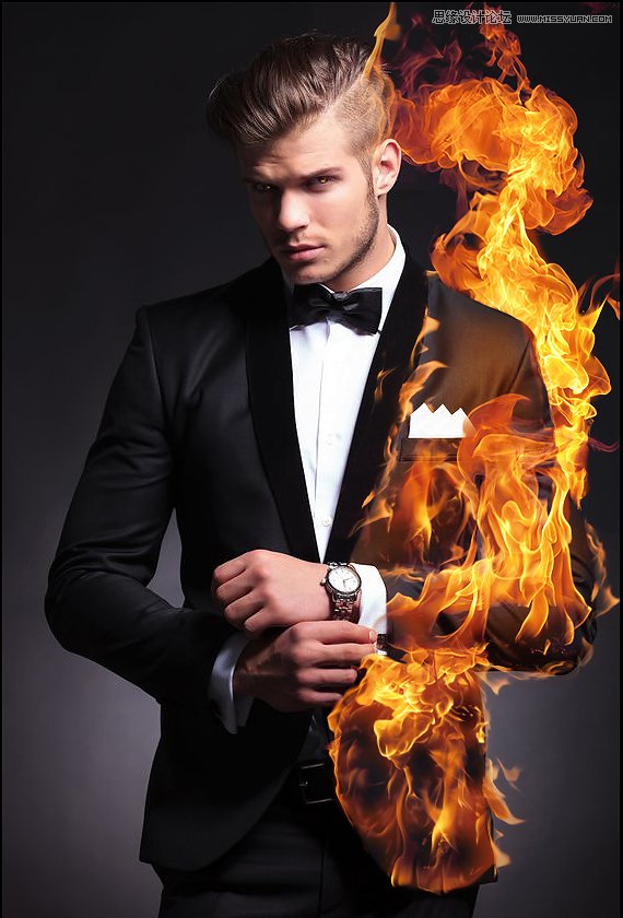 Photoshop制作超酷的火焰燃燒人物效果圖