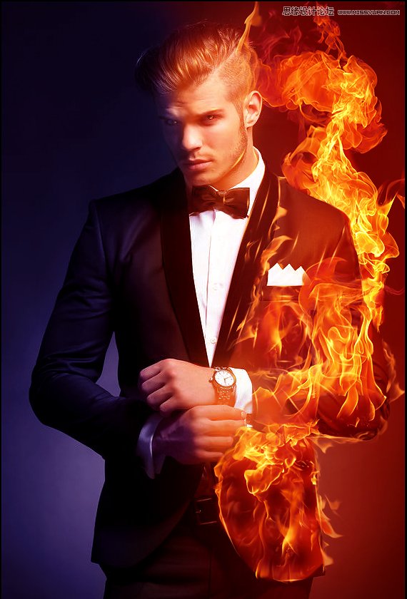 Photoshop制作超酷的火焰燃燒人物效果圖