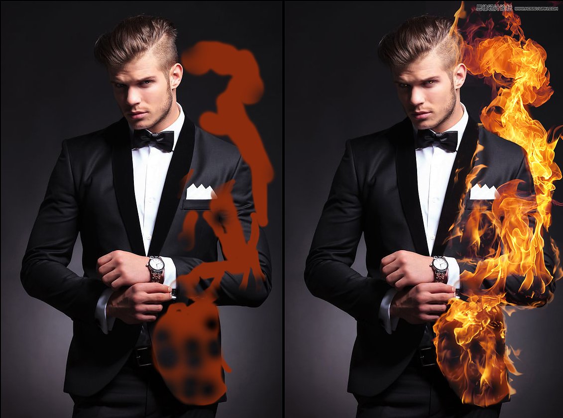 Photoshop制作超酷的火焰燃燒人物效果圖