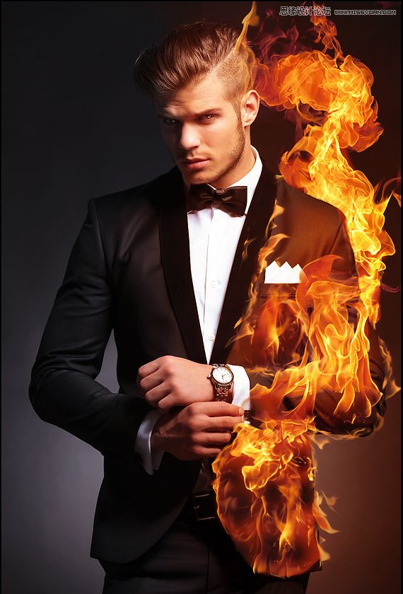 Photoshop制作超酷的火焰燃燒人物效果圖