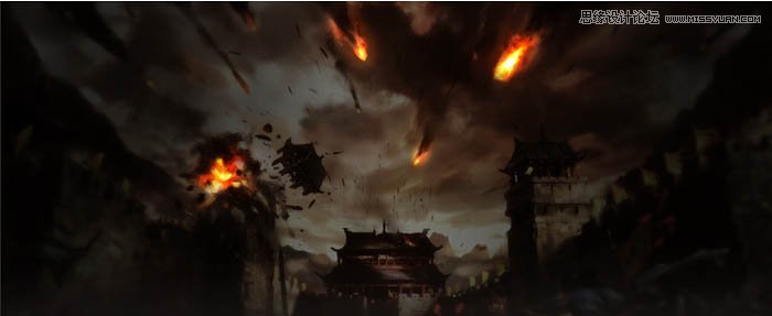 Photoshop制作時尚大氣的游戲專題頁模板