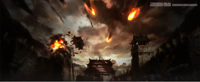 Photoshop制作時尚大氣的游戲專題頁模板