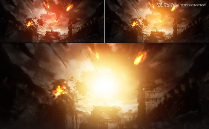 Photoshop制作時尚大氣的游戲專題頁模板