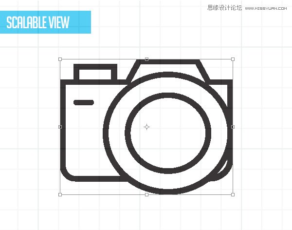 Scalable View 400多款簡潔風格的線性圖標打包下載