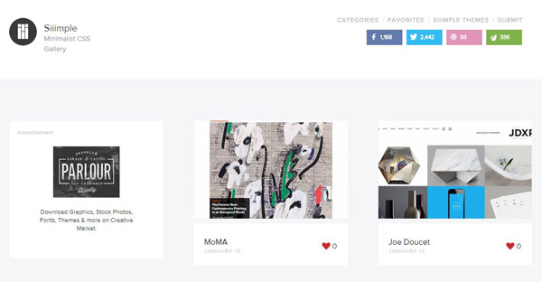 15款創意的靈感發掘類網頁設計欣賞