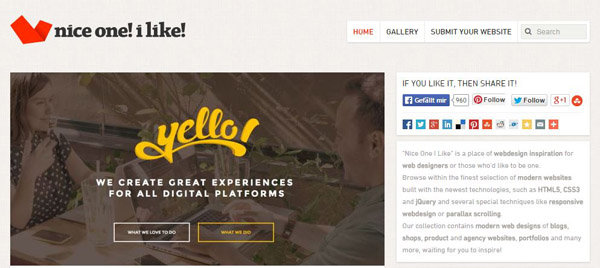 15款創意的靈感發掘類網頁設計欣賞