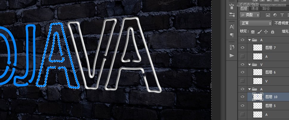 Photoshop制作超酷的藍色霓虹燈效果圖