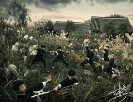 Photoshop�{���⾰�����Ӱ��ɫЧ���D