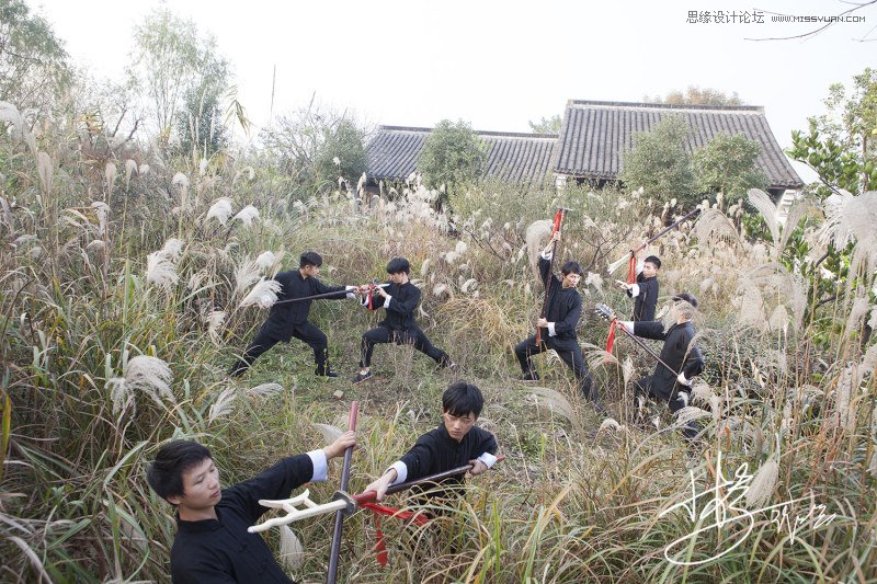 Photoshop�{���⾰�����Ӱ��ɫЧ���D