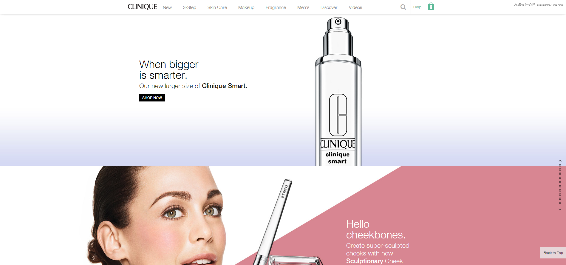 淺談知名國際品牌化妝品網站設計解析