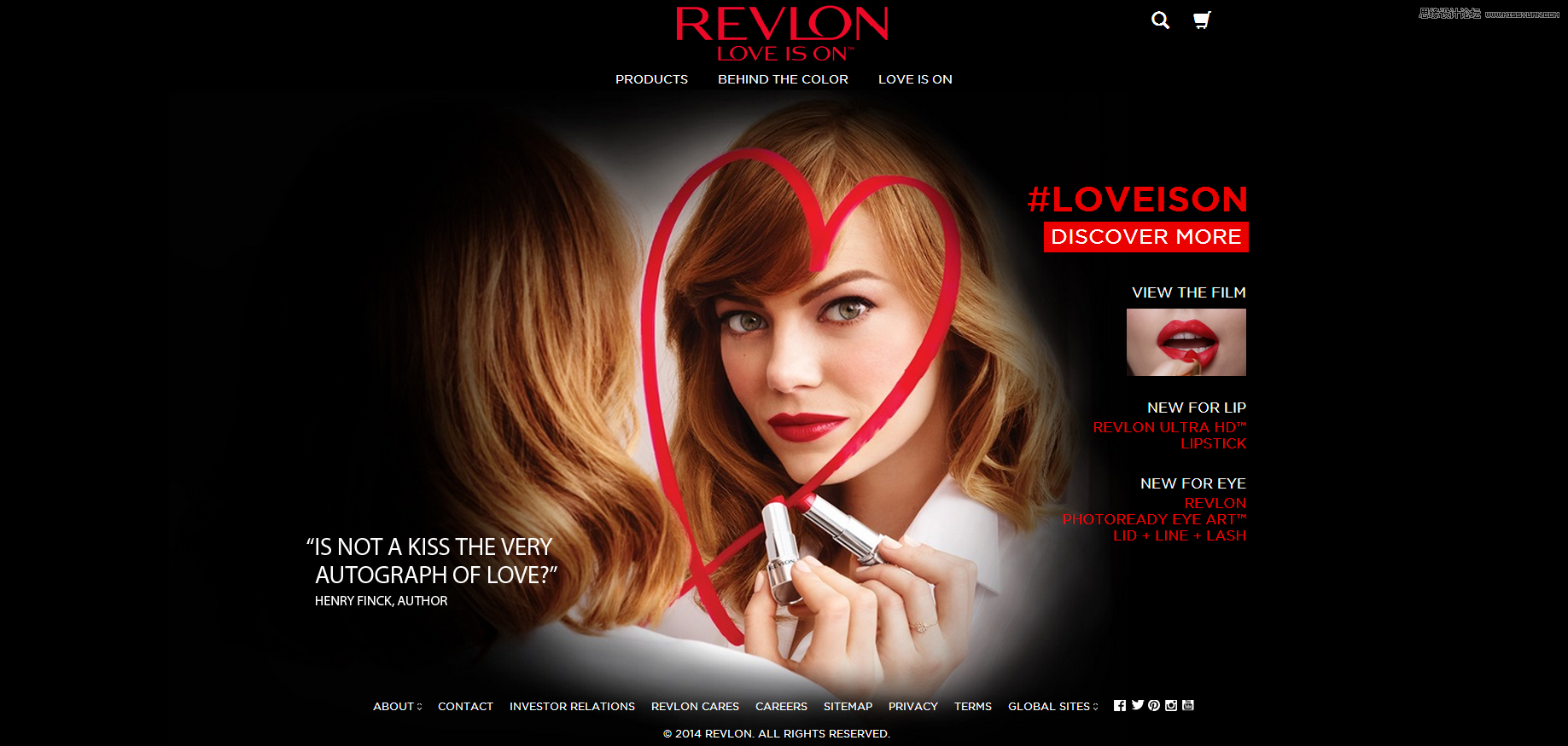 淺談知名國際品牌化妝品網站設計解析