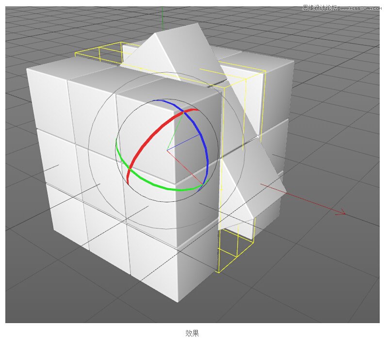 C4D制作質感立體效果的魔方動畫教程