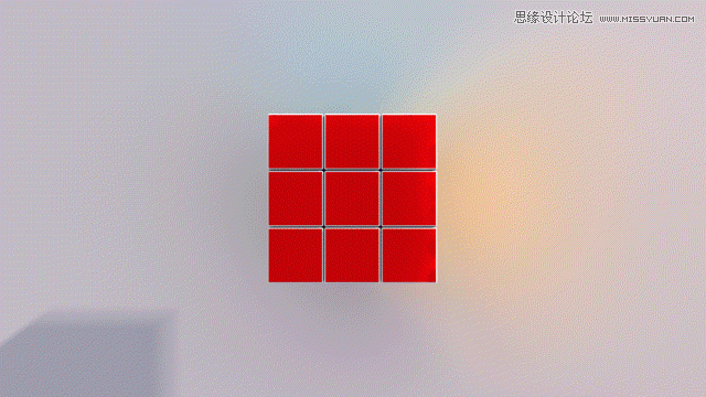 C4D制作質感立體效果的魔方動畫教程