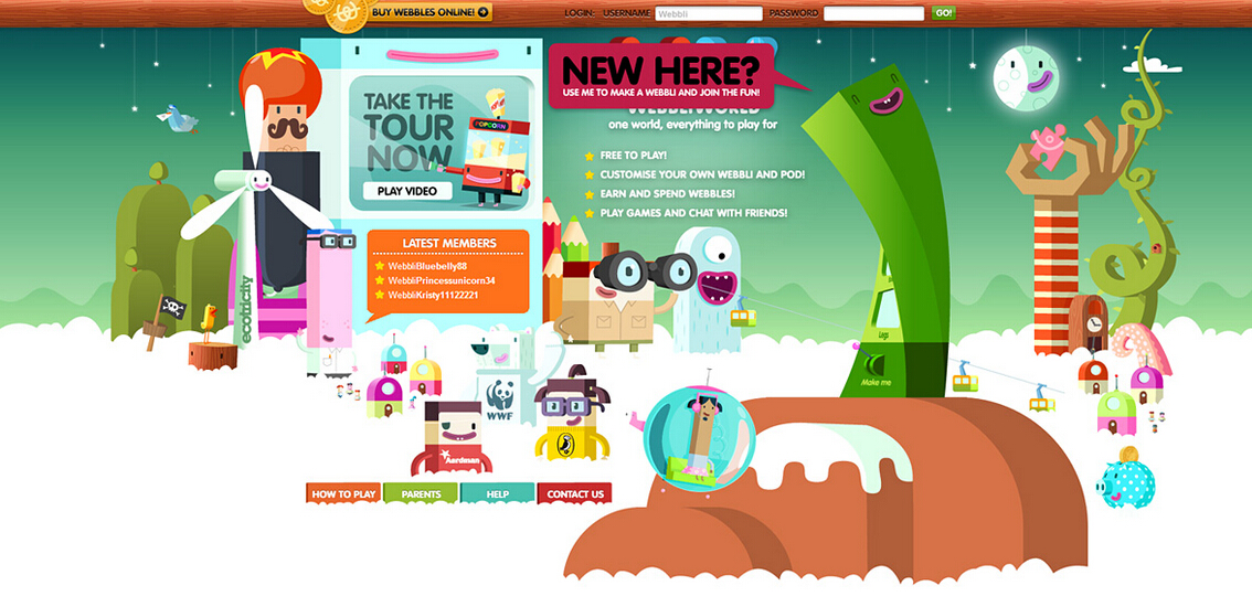 10款卡通涂鴉風(fēng)格網(wǎng)頁(yè)設(shè)計(jì)欣賞