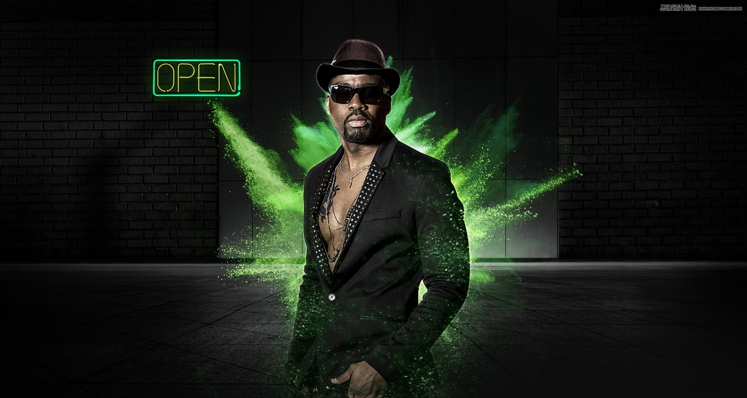 Photoshop合成創(chuàng)意的軒尼詩(shī)酒吧網(wǎng)頁(yè)模板