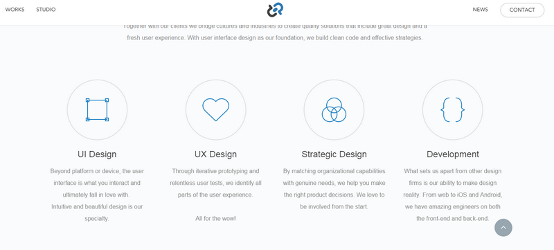 國外優秀線性圖標為主的網頁設計欣賞