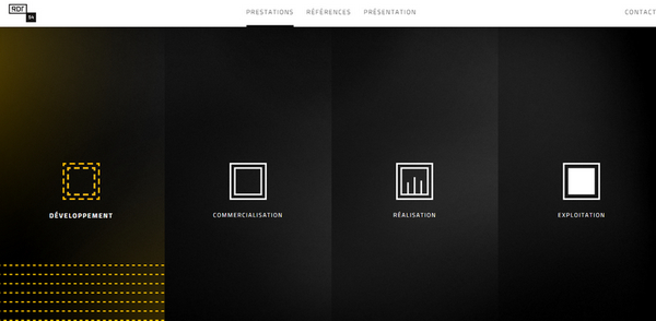 國外優秀線性圖標為主的網頁設計欣賞