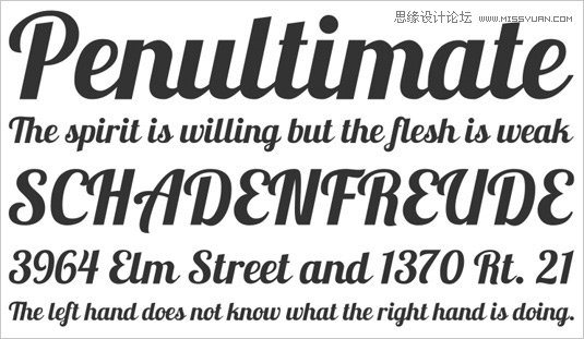 Lobster 23款國外優秀時尚的頂尖英文字體打包下載