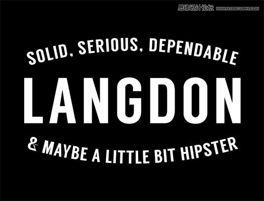 Langdon 23款國外優秀時尚的頂尖英文字體打包下載