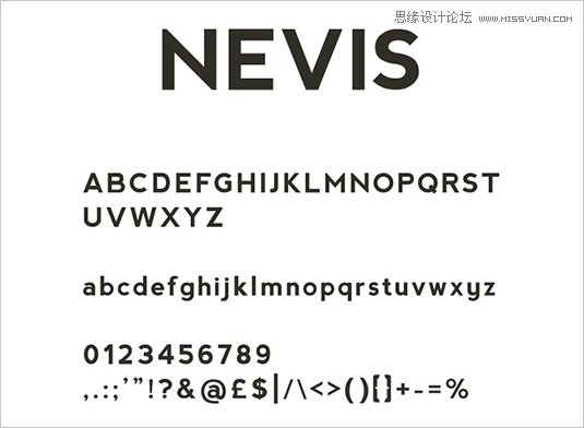 Nevis 23款國外優秀時尚的頂尖英文字體打包下載