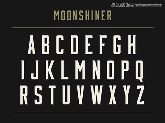 Moonshiner 23款國外優秀時尚的頂尖英文字體打包下載