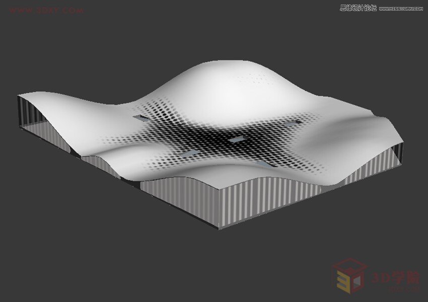 3DMAX利用Poly制作異形體育館建筑效果