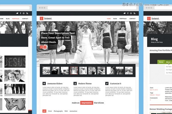 25款值得收藏的優秀網站模板免費下載