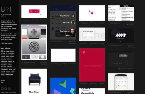 9個移動動效設計必備的靈感收集站