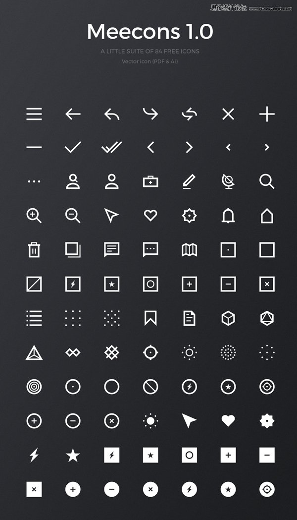 1000多款最新的優質矢量圖標打包下載