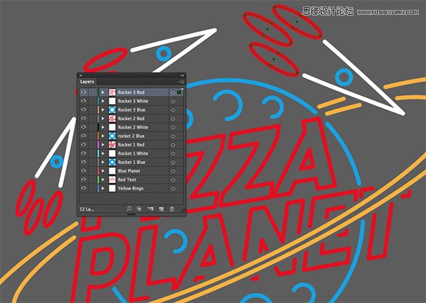 Photoshop結合AI制作時尚閃爍霓虹燈動畫效果