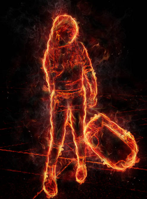 Photoshop�o������Ƭ�����ɻ���ȼ��Ч���D