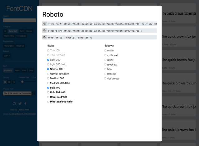 詳細解析谷歌字體在線搜索神器分享