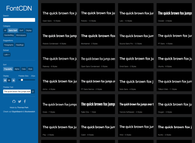 詳細解析谷歌字體在線搜索神器分享