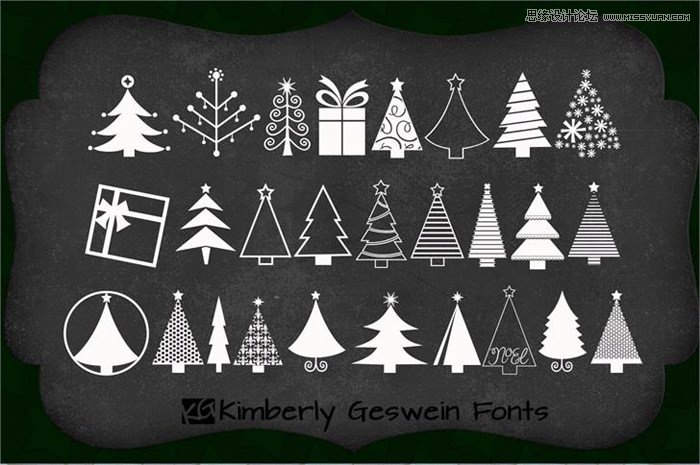 20款令人驚喜的圣誕節主題字體打包下載
