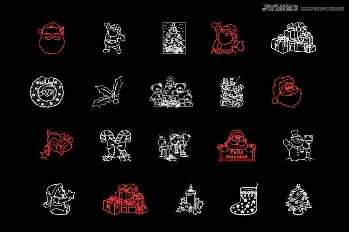 20款令人驚喜的圣誕節主題字體打包下載