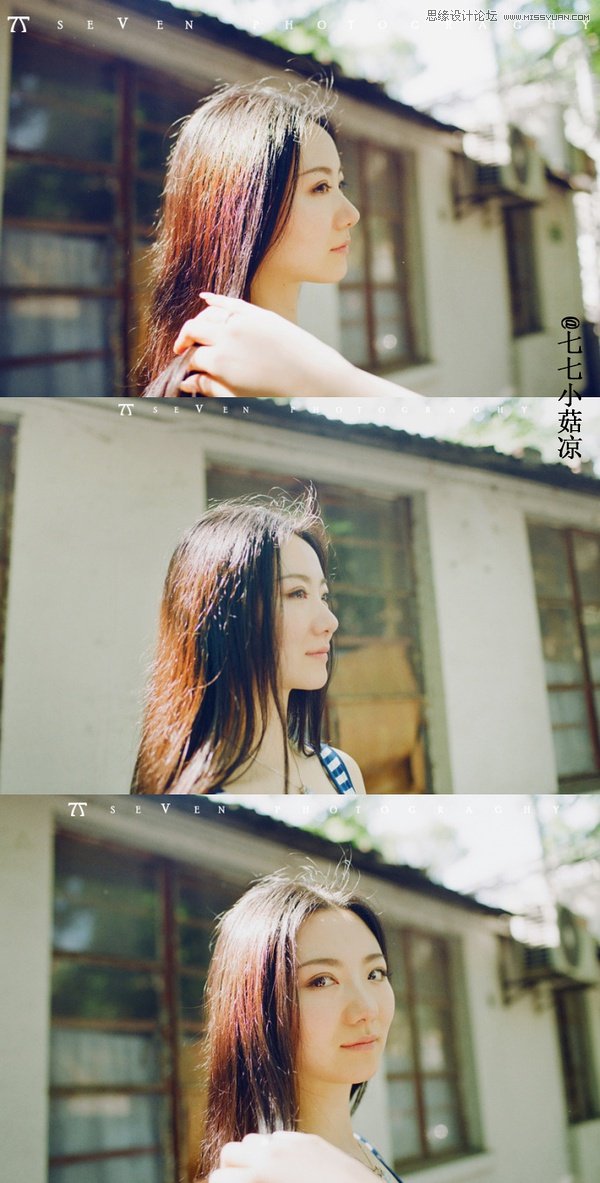 攝影師如何在街邊為女友拍攝清新人像