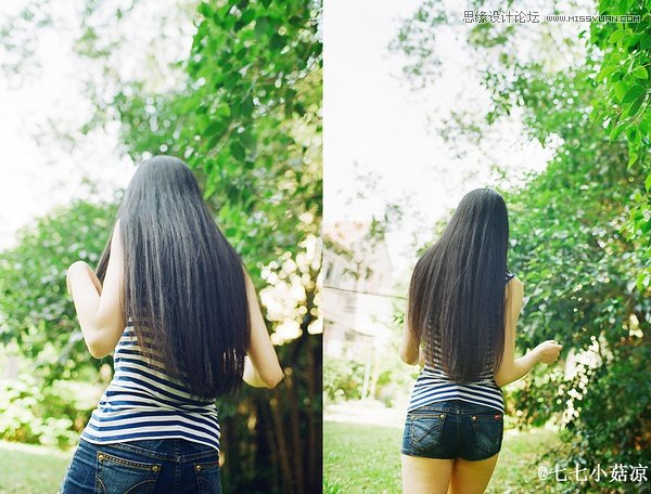 攝影師如何在街邊為女友拍攝清新人像